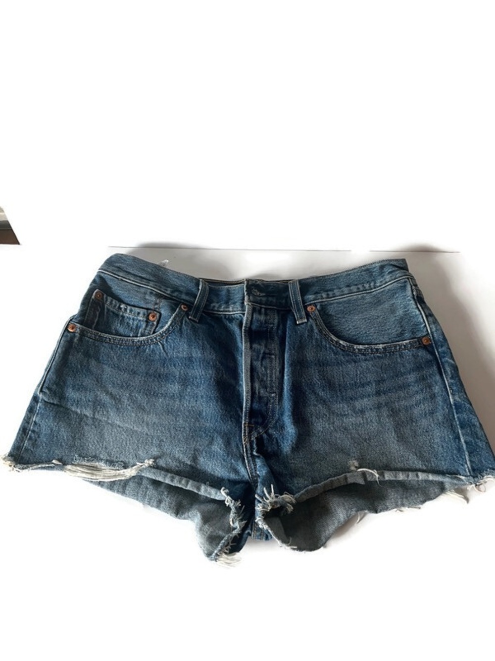 Levi’s 501 Cut Off Denim Shorts Blue